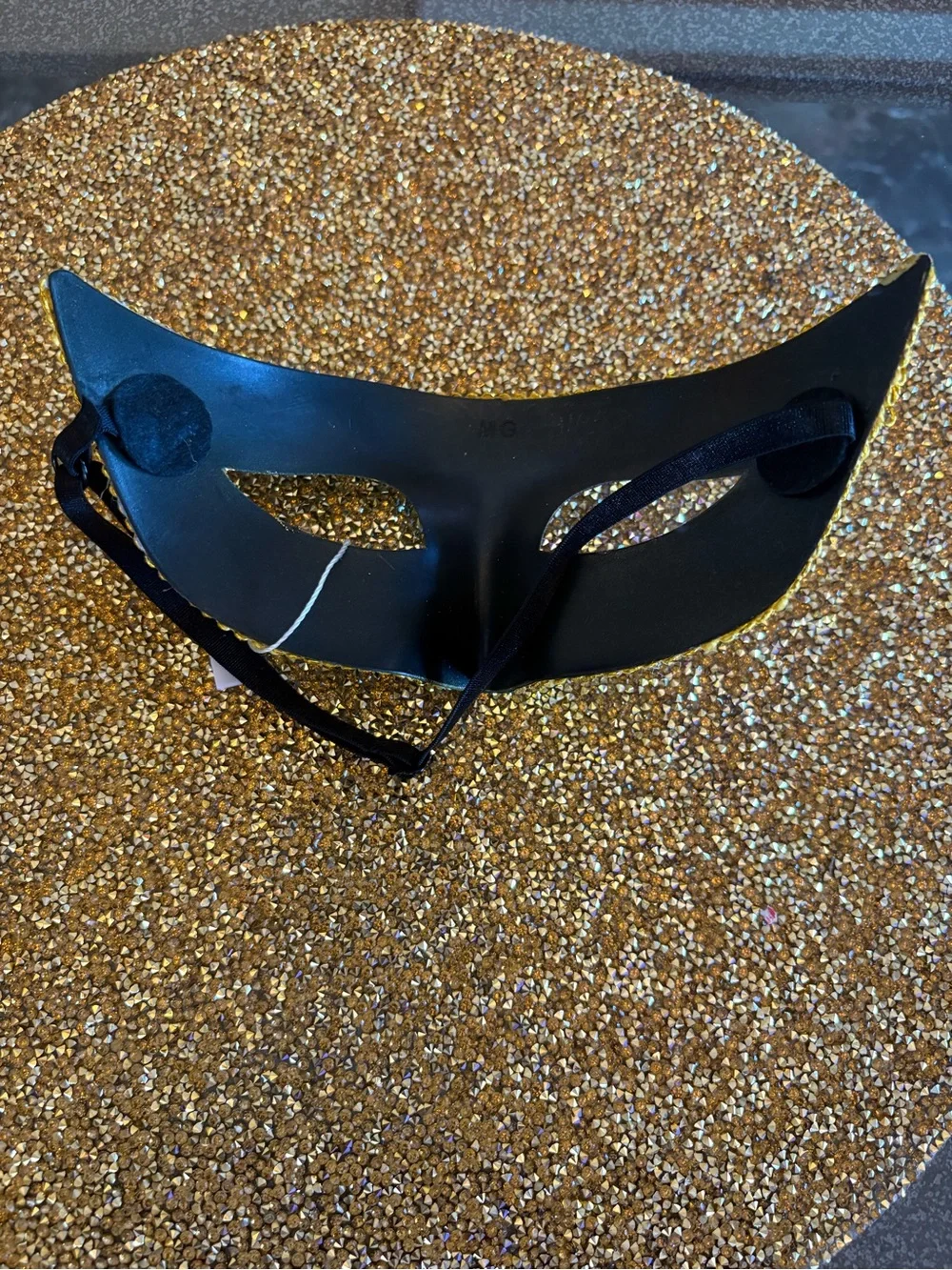 Festive Green, Gold & Purple Venetian Masquerade Mask